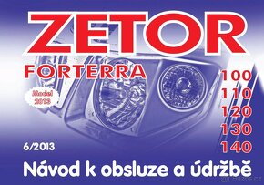 Návod k obsluze Zetor Forterra 95 - 125, 95 - 135 a 100-140 - 14
