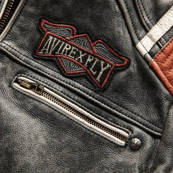 Kvalitní kožená bunda Avirex Fly - 14