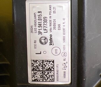 Škoda Superb full led Matrix prední svetlomety 3P1 - 14