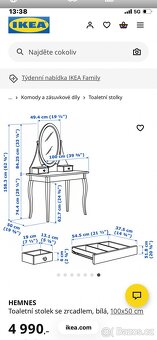 Kosmetický stolek IKEA - 14