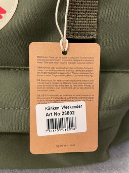 Prodám batoh značky Fjällräven Kanken Weekender Army Green - 14
