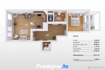 Prodej bytu 2+kk, 67 m2 - Znojmo, Jarošova, ev.č. 100112 - 14