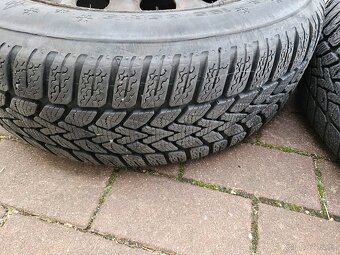 Letní pneu Dunlop, komplet kola plech Octavia, poklice Škoda - 14