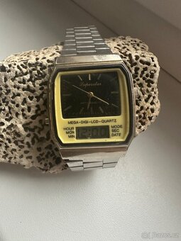 Retro hodinky mechanicke a quartz kombinace - 14
