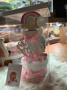 LUXUSNÍ PATROVÝ DORT Z DĚTSKÝCH PLEN+HRAČKA - 14