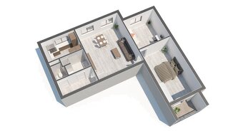 Prodej družstevního bytu 4+1 (upraven na 3+1) s lodžií – Liš - 14