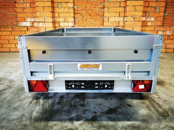 Sklopný přívěsný vozík 2x 750 kg - 236x129x40 cm - 14