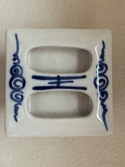 Stará čínská čajová souprava- modrobílé barvy. - 14