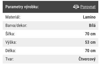 Nábytek Provence - vitrína, komody, skříň a stolek - 14