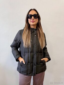 Lehká perová bunda s kapuci , nová - 14