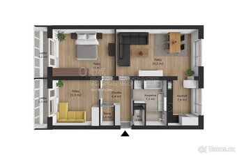 Prodej bytu 3+1 72 m2, ev.č. 00668 - 14