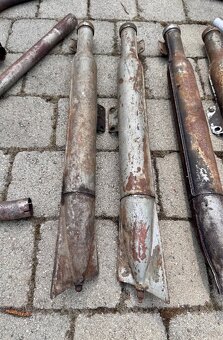 Jawa ČZ malá kývačka i půlbuben - výfuky - 14