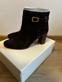 Gant nové kotníkové kozačky na širším podpatku kožené - 14