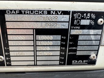 DAF LF 55.220-18TUN, NAJETO 11500 KM NOVÝ KONTEJNER CHARVÁT - 14