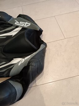 4SR RR Evo 2 Gun Metal-Pánská kožená moto kombinéza - 14