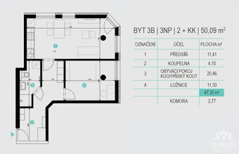 Pronájem bytu 2+kk, 47 m², Uherský Brod - Masarykovo nám. - 14