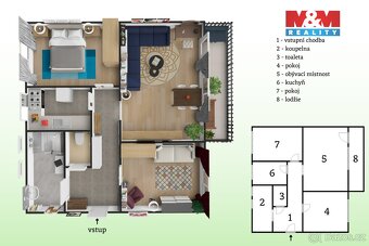 Prodej bytu 3+1, 100 m², Hostivice, ul. Na Pískách - 14