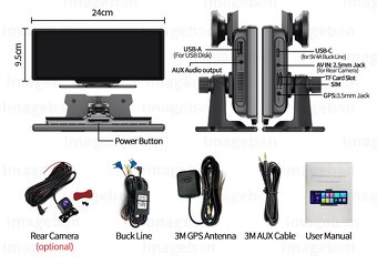 Multimediální Android 13 auto panel 10,26" - 14