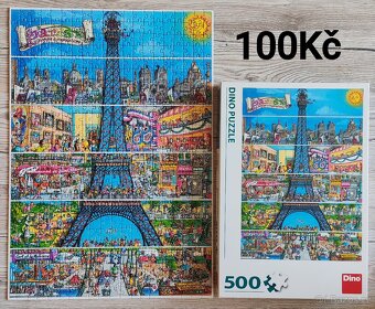 Různé puzzle 500, 1000 dílků - 14