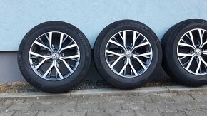 Alu kola 5x112 r17 vw Tiguan letní pneu - 14