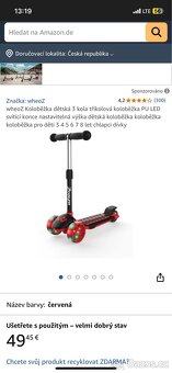 Nová dětská koloběžka scooter (124) - 14