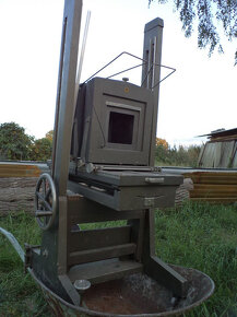 Starý ateliérový (salonní) dřevěný fotoaparát - 14