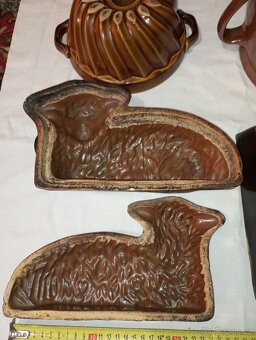 Keramický beránek - dvoudílný, hrnec s poklicí, bábovka aj. - 14