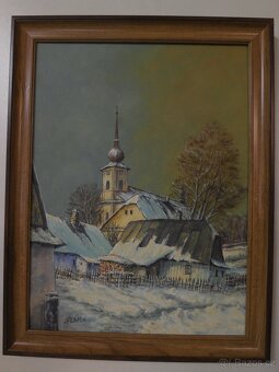 Obraz staré chaloupky ,lokalita Křižánky + další obrazy - 14