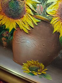 Obraz Oil Charles Benolt Sunflower Painting - 14