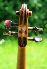 Mistrovské celé starožitné housle z 18 století, nádherný kus - 14