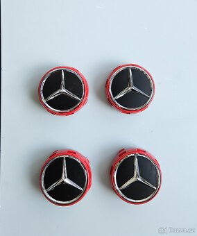 Středové krytky kol Mercedes, 75 mm - 14