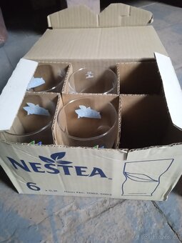 SKLENIČKY-Nestea 10ks, nepoužité. - 14
