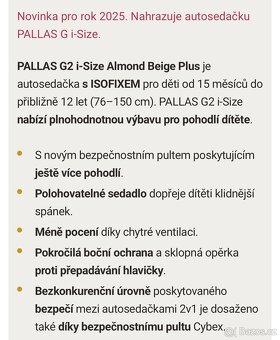 50% sleva - Cybex Pallas G2 i-Size Beige Plus 2025 - 14