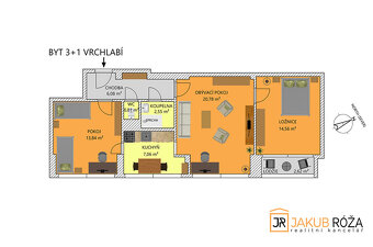 Pronájem bytu 3+1, 68,3 m2, Vrchlabí - 14