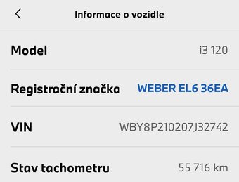 BMW i3 120Ah vyrobeno14/04/2021 - 14