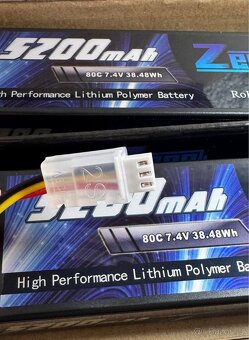 BATERIE LIPO ZEEE 5200mAh 50C/100C 7,4V 38,48Wh-2ks - 14