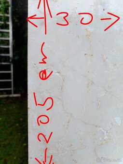 Dvoumetrový PARAPET  síla 3cm 205x30cm. - 14