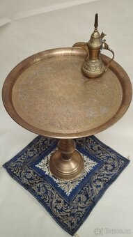 Orientalní lampa velká, stolek a malá lampa - 14