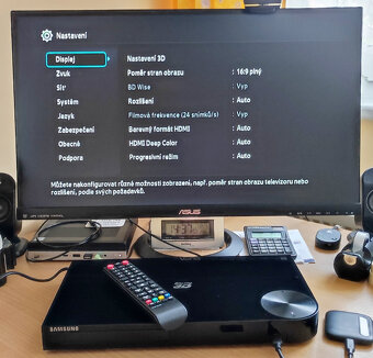 Blu-ray přehrávač SAMSUNG BD-F5500 - velmi dobrý stav - 14