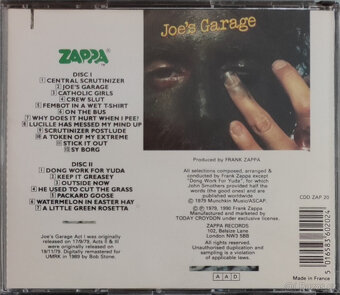 CD Frank Zappa: Různá alba - 14