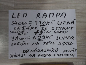 LED SUPER pracovní rampy délka od 10cm 27W  do 66cm  360w - 14