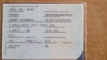 Motor, Převodovka Ford Fiesta 1.3 51 kw benzin - 14