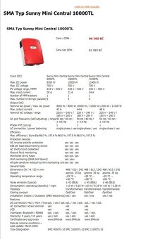 Solární střídač SMA Sunny Mini Central 11000TL - 14