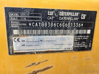Minibagr.bagr.Caterpillar 306cr .ne kubota volvo yanmar - 14