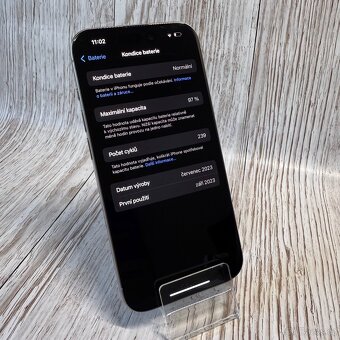 iPhone 15 Pro 256GB, bílý, eSIM, 97% baterie (rok záruka) - 14