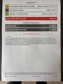 Nová kuchyňská sestava KAAVA - 10 let záruka - 14