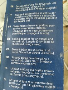 Rohová tyč na závěs do koupelny nebo balkon - 14