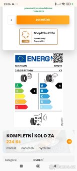 Letní pneumatiky Michelin Primacy 4 215/55/17 98W - 14