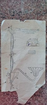 Art deco lustr + nástěnné světlo - 14