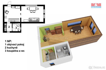 Prodej zahrady, 1133 m², Větřní, ul. Modřínová - 14